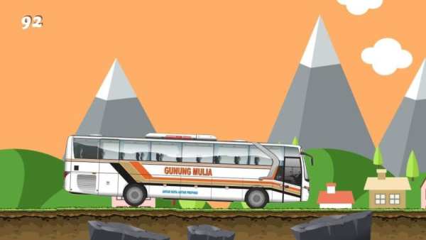 Gunung Mulia bus game screenshot 1