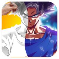 How to draw super saiyan ultra instinct on 9Apps