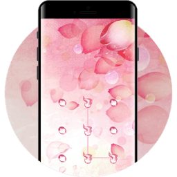 ikon Pink Petal APP Lock Theme Nature Pin Lock Screen