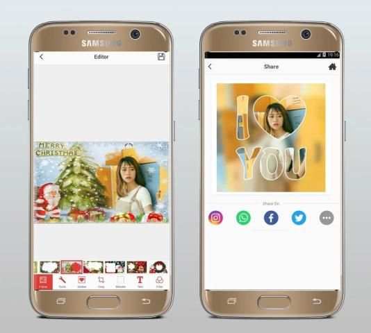 Christmas Photo Frames 2018 : Custom Picture Frame 1 تصوير الشاشة