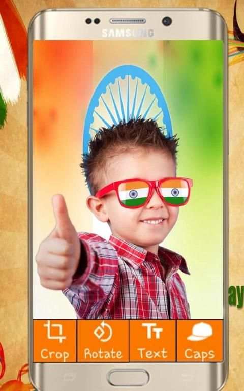 Ind Flag Photo Frame For Pictures Free Apps скриншот 3