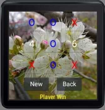 Tic Tac Toe Play- Android Wear 2 تصوير الشاشة