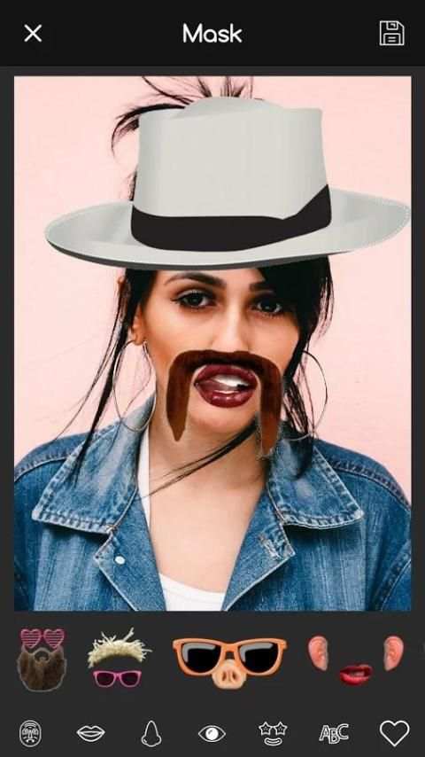 Funny Face Editor: Mask Sticker Filters скриншот 2