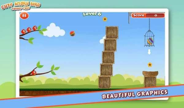 Cute Angry Bird : Eggs स्क्रीनशॉट 2