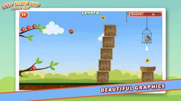 Cute Angry Bird : Eggs स्क्रीनशॉट 7