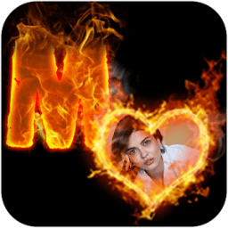 Fire Text Photo Frame иконка