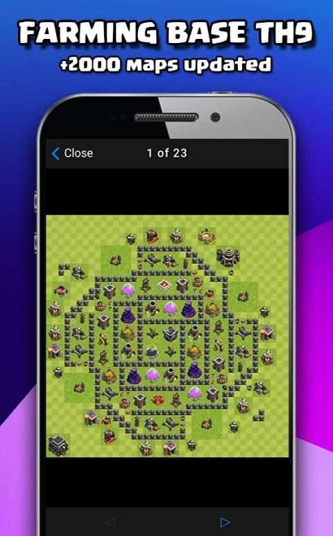 Maps For COC TH9 1 تصوير الشاشة