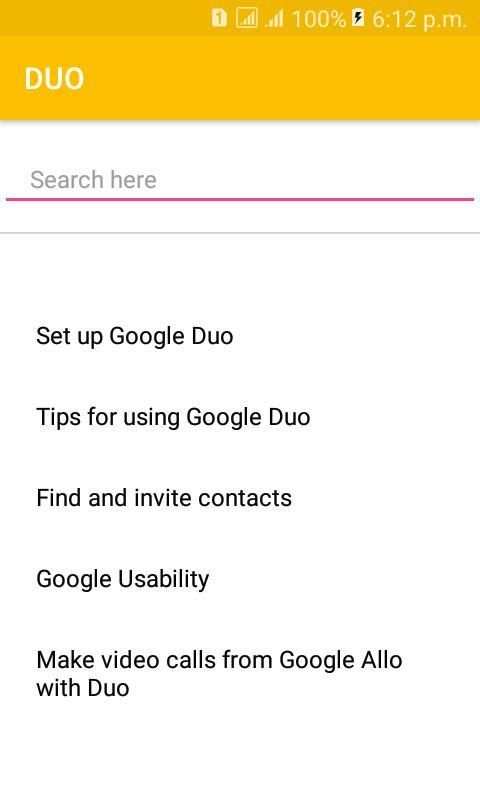 Ultimate Guide For Google Duo скриншот 1