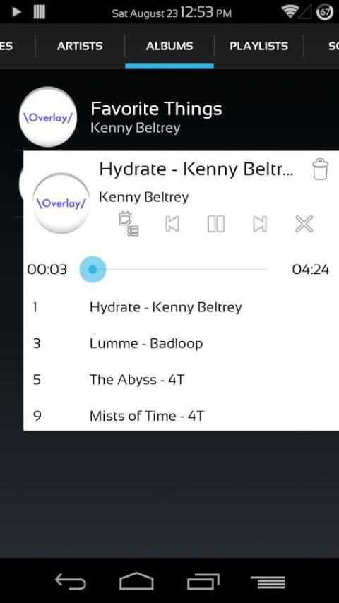 Overlay Music Player 5 تصوير الشاشة