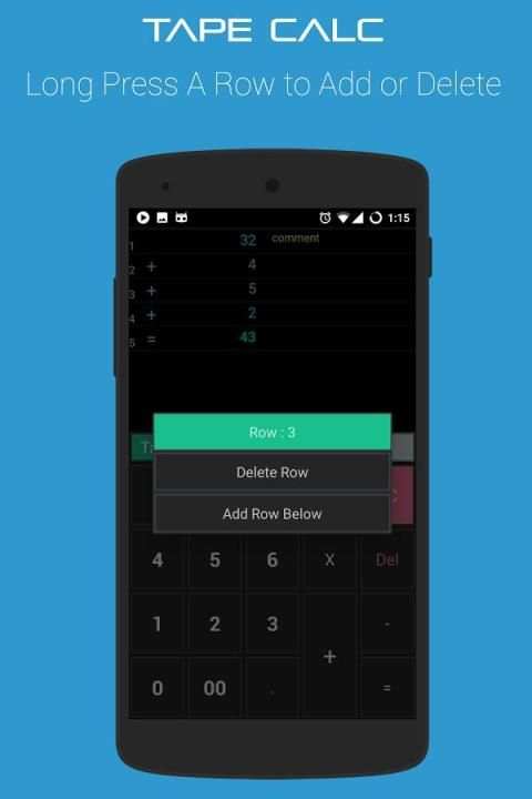 TapeCalc screenshot 1