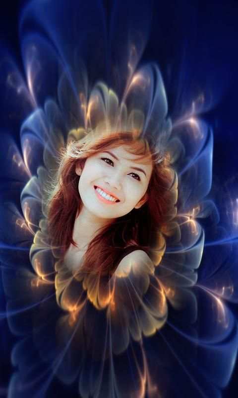 Neon Flower Photo Frames HD скриншот 3