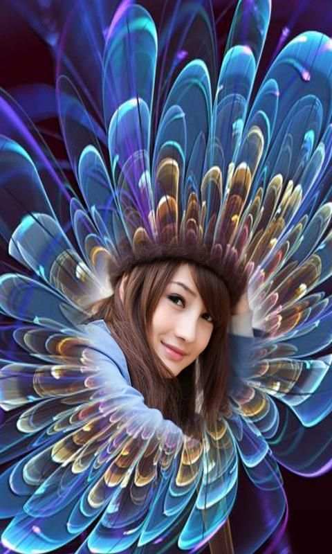 Neon Flower Photo Frames HD скриншот 2