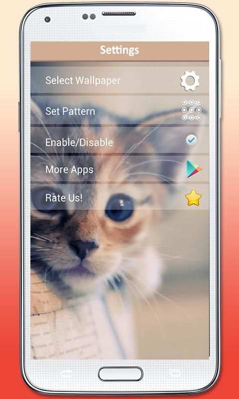 Kitty Cat Pattern Lock скриншот 1