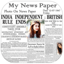 News Paper Photo Frame أيقونة