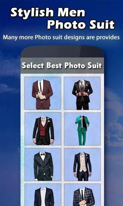 Stylish Man Photo Suit скриншот 5
