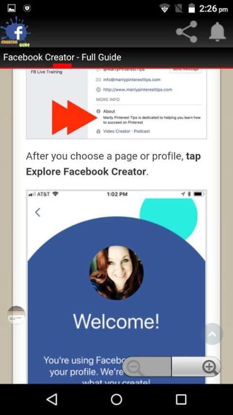 Facebook Creator Guide screenshot 2