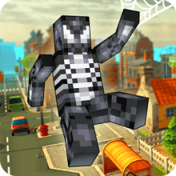 ikon Pixel Spider Hero 3D