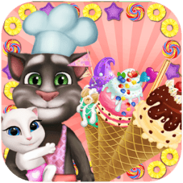 Talking Cat Cooking Ice Cream أيقونة