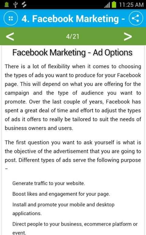 Free Facebook Marketing Tutorial скриншот 1