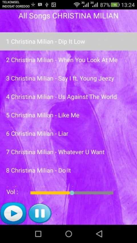 CHRISTINA MILIAN SONGS screenshot 1