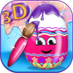 3D Coloring Games - Eggs
