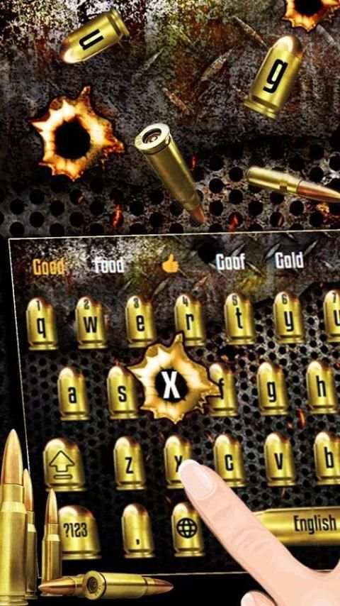 Pistol Gun Mortar keyboard स्क्रीनशॉट 2