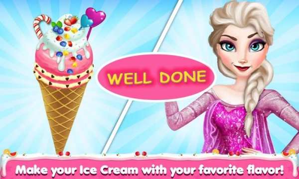 Ice Queen Making Ice Cream-Cooking Game screenshot 1