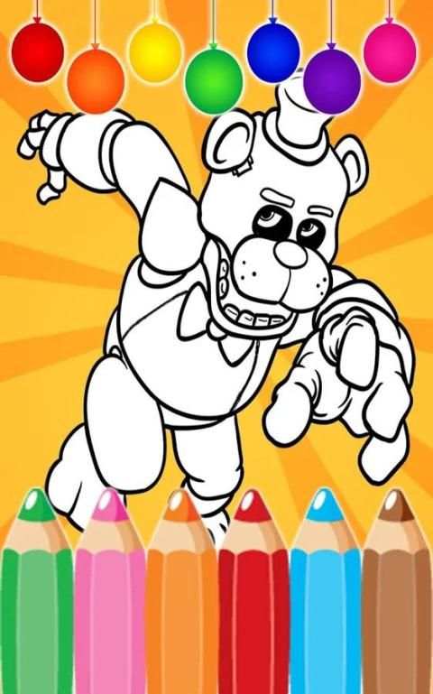 Coloring Book For Five Nights screenshot 2