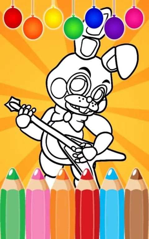 Coloring Book For Five Nights screenshot 1