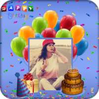 Birthday card photo frame on 9Apps