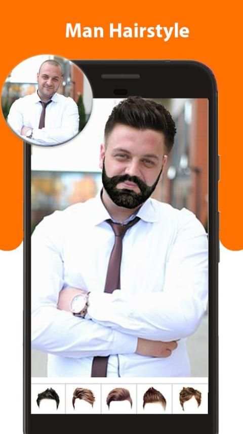 Man Hairstyle Photo Editor скриншот 7