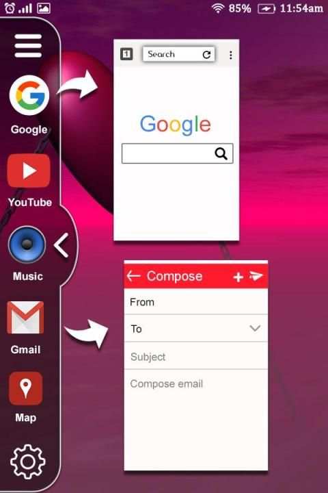 Multi Window Launcher : Split Screen Theme screenshot 2