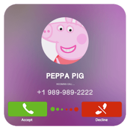 Fake Call From Pepa Pig Free أيقونة