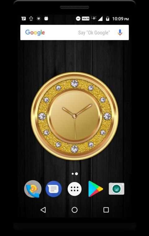Luxury Golden Clock Live Wallpaper скриншот 4