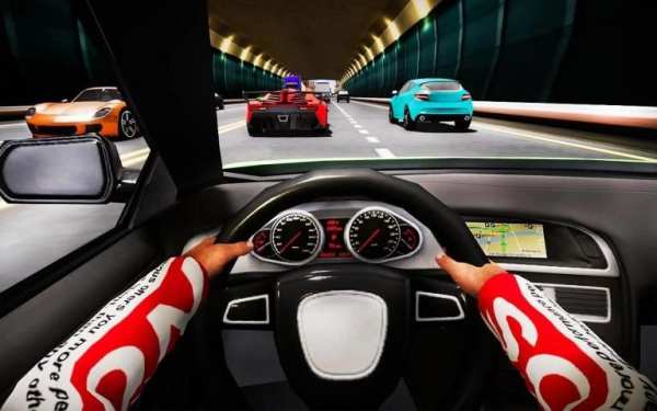 Traffic Race In car 3D screenshot 4