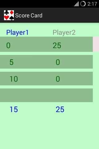 Rummy Score Card स्क्रीनशॉट 5