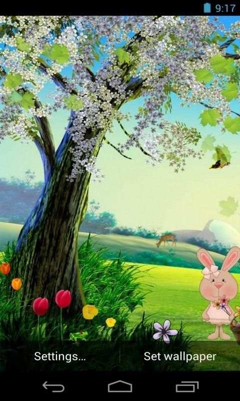 Easter Bunny Live Wallpaper скриншот 4