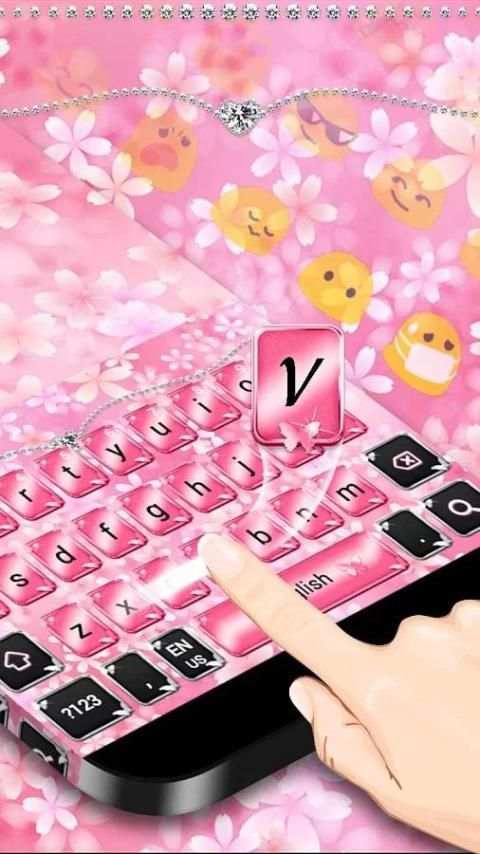 Pink Gold Keyboard screenshot 2