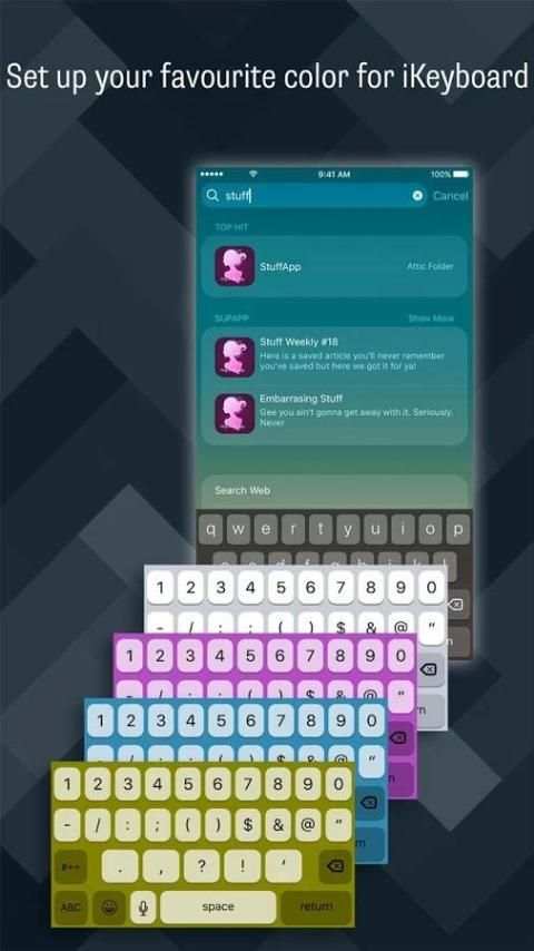 iKeyboard style iOS 10 screenshot 1