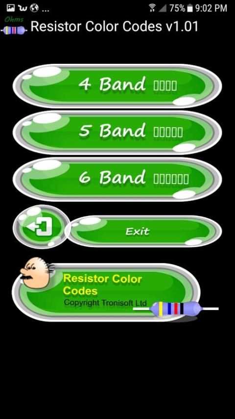 Resistor color codes. screenshot 8