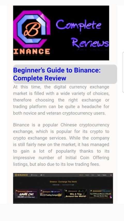 Binance Beginners Guide скриншот 3