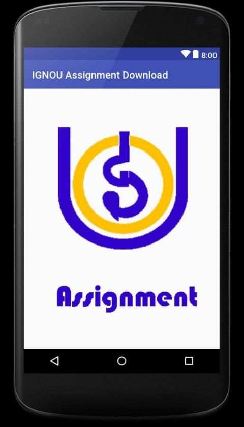 ignou assignment screenshot 1
