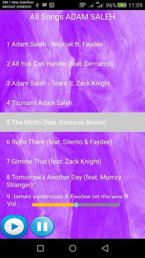 ADAM SALEH SONGS screenshot 1