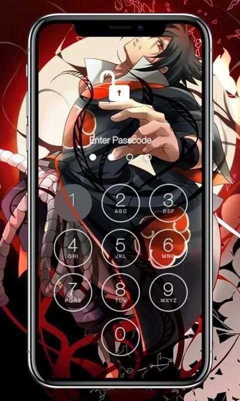 Sasuke HD Lock Screen скриншот 2