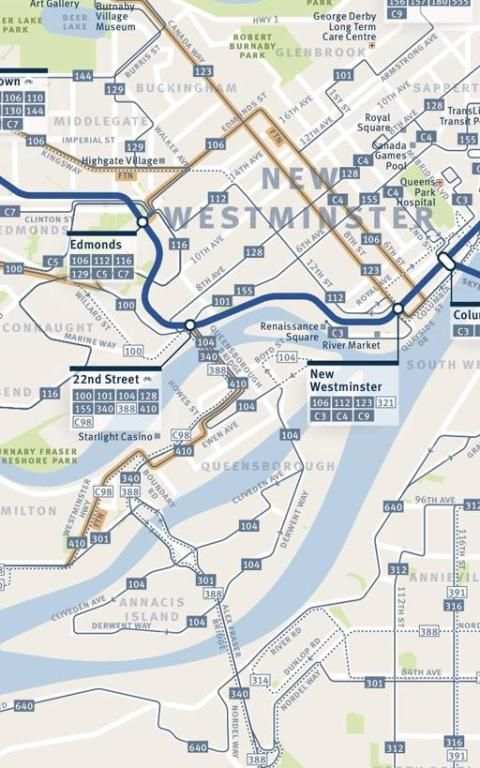 Vancouver Transport Map 4 تصوير الشاشة