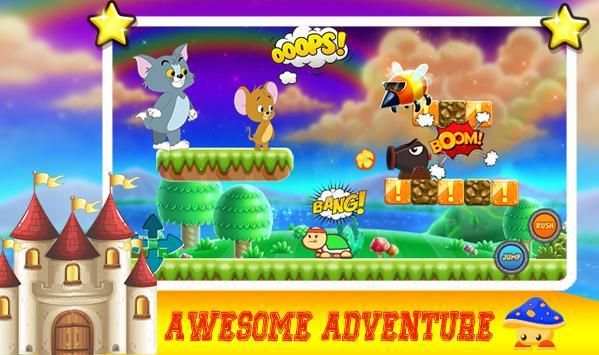 Jerry jump adventure : tom run Titans screenshot 2