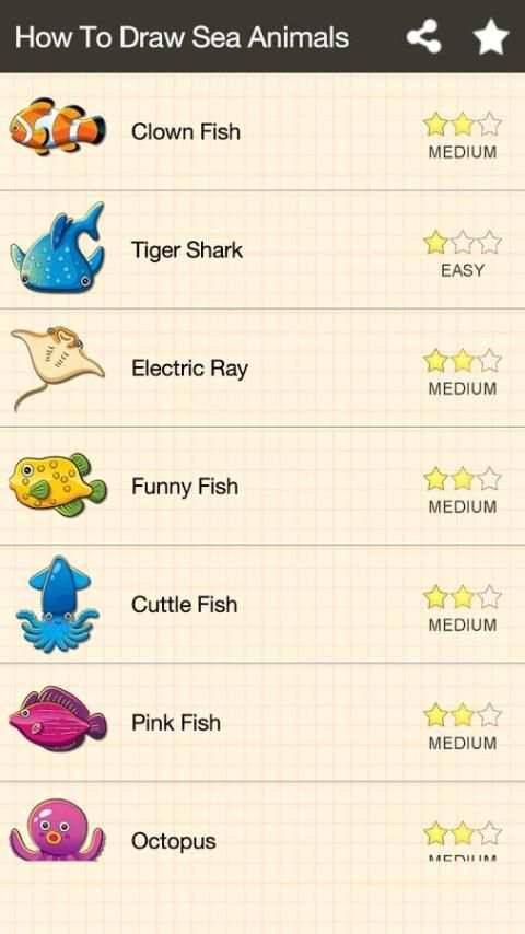 How To Draw Sea Animals скриншот 6
