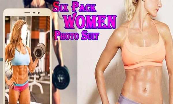 Woman Six Pack Photo Suit 5 تصوير الشاشة