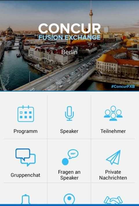 Concur Fusion Exchange Berlin screenshot 1