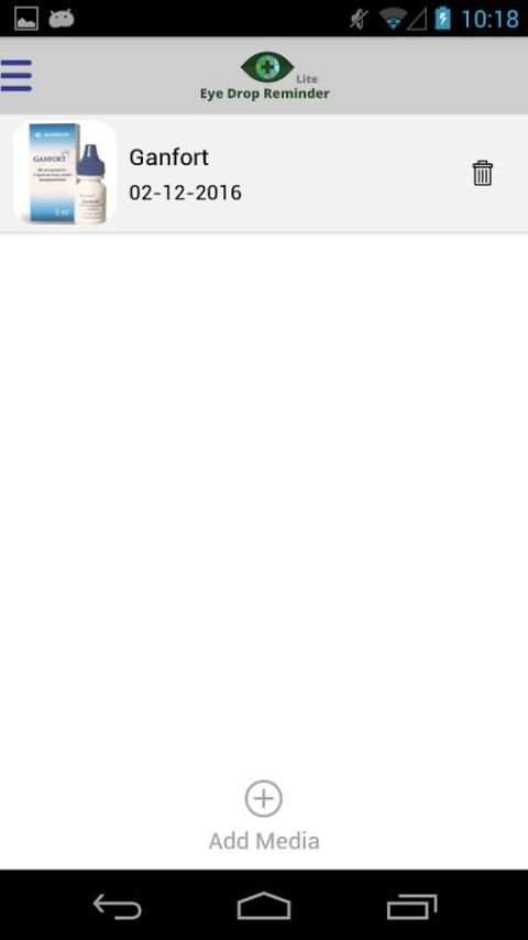 Eye Drop Reminder Lite screenshot 1